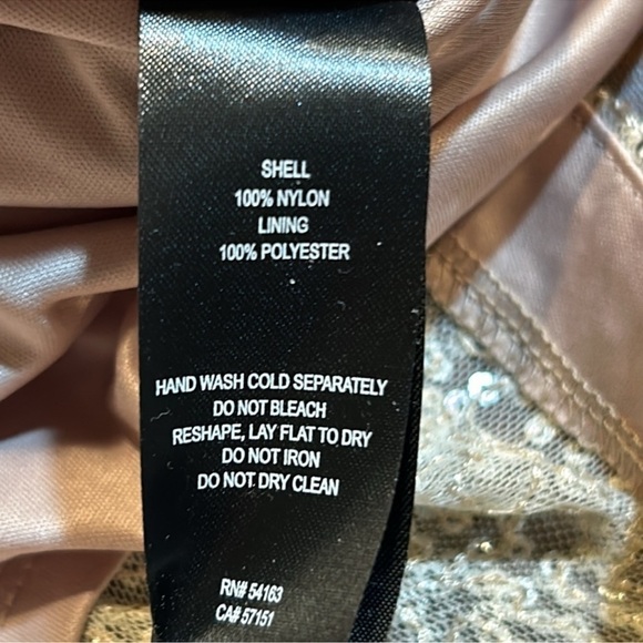 JESSICA HOWARD Stunning Sequin Mesh Dolman Sleeve Blouson Sheath Dress Size 6 - Picture 10 of 11